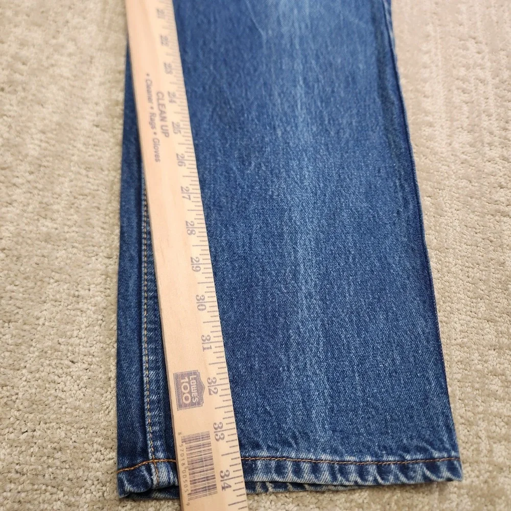 Vintage Levis 505 Jeans Men 38x34 READ* Orange Tab Denim Straight Leg Whiskers